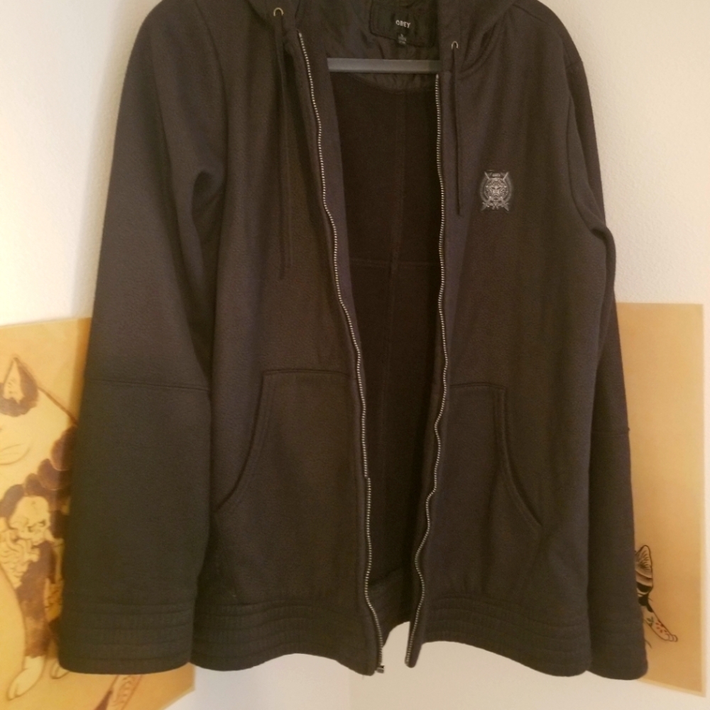 Obey Faux Suede Hoodie